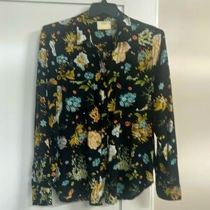 Maeve by Anthropologie black print blouse